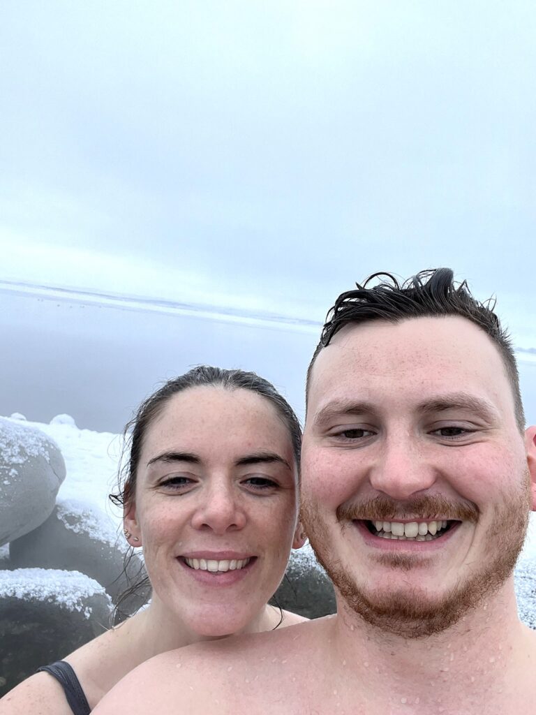 cold water swimming in Iceland