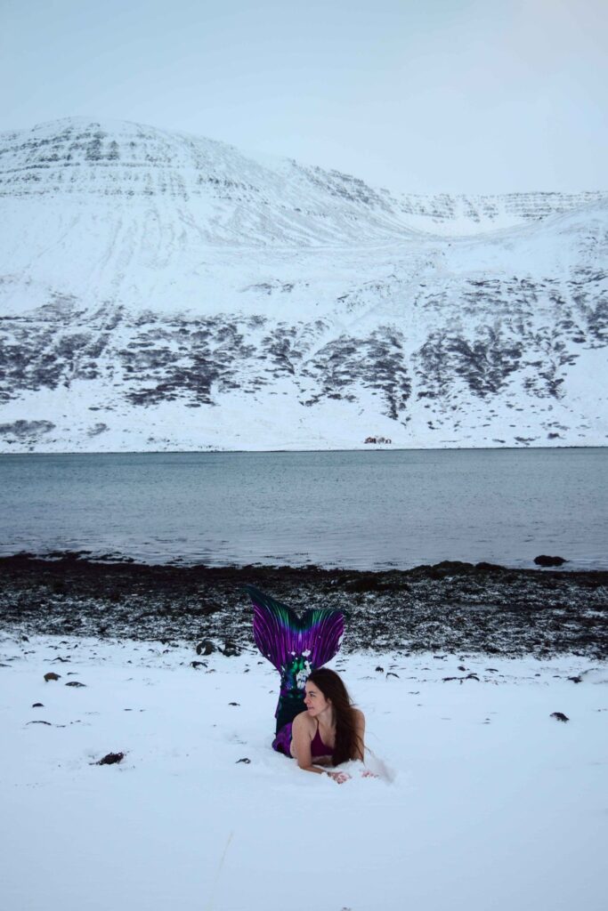 ice mermaid freedive in Iceland