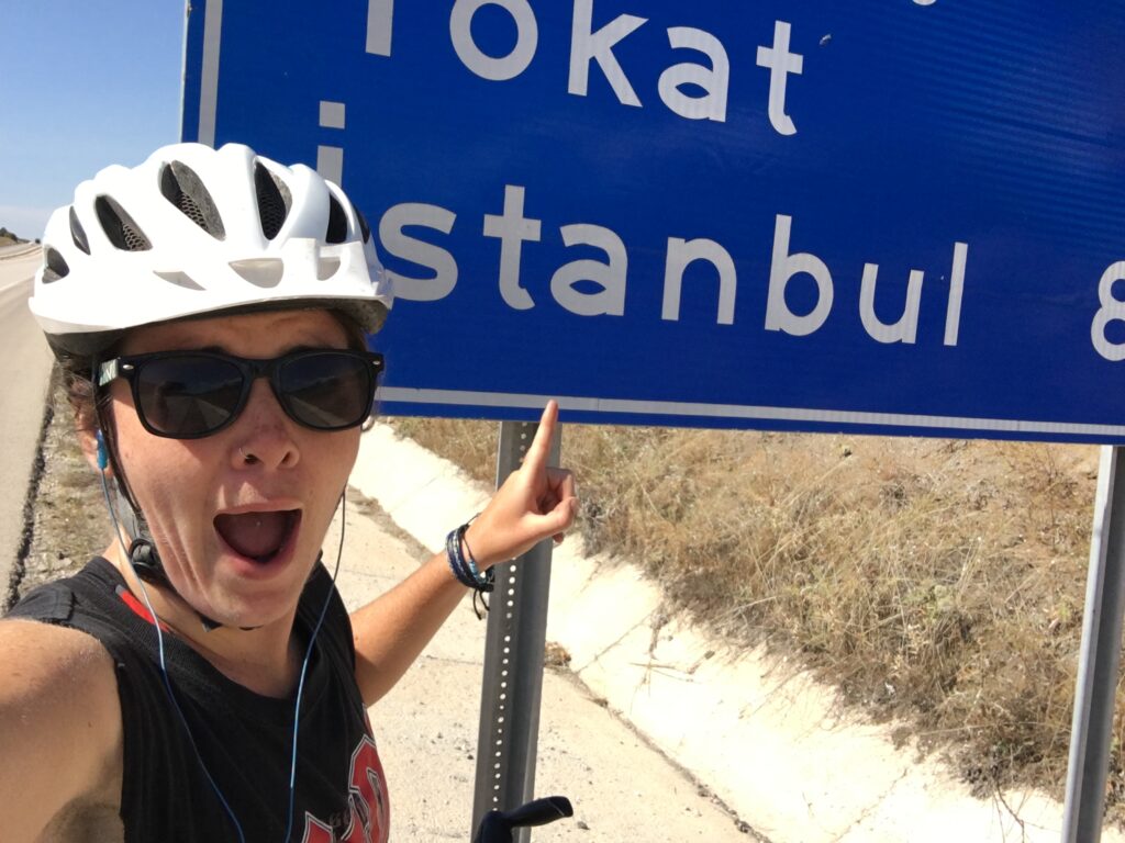 Reaching Istanbul after cycling 4 months along the silk route 