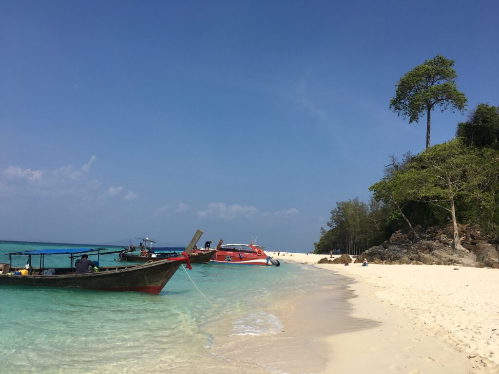 Finding freedom on an isolated tropical beach