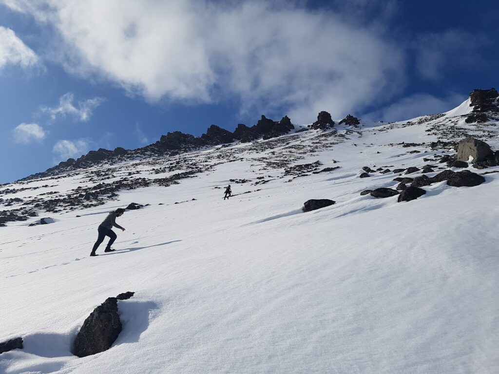 hiking in the snow reconnecting with nature